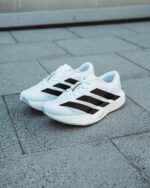 Adidas Adizero EVO Cloud White Sneakers with Black Detailing
