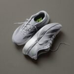 Adidas Adizero EVO Performance Runner in Triple Grey with Neon Green Laces