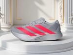 Adidas Adizero EVO SL Running Shoes – White with Red Stripes