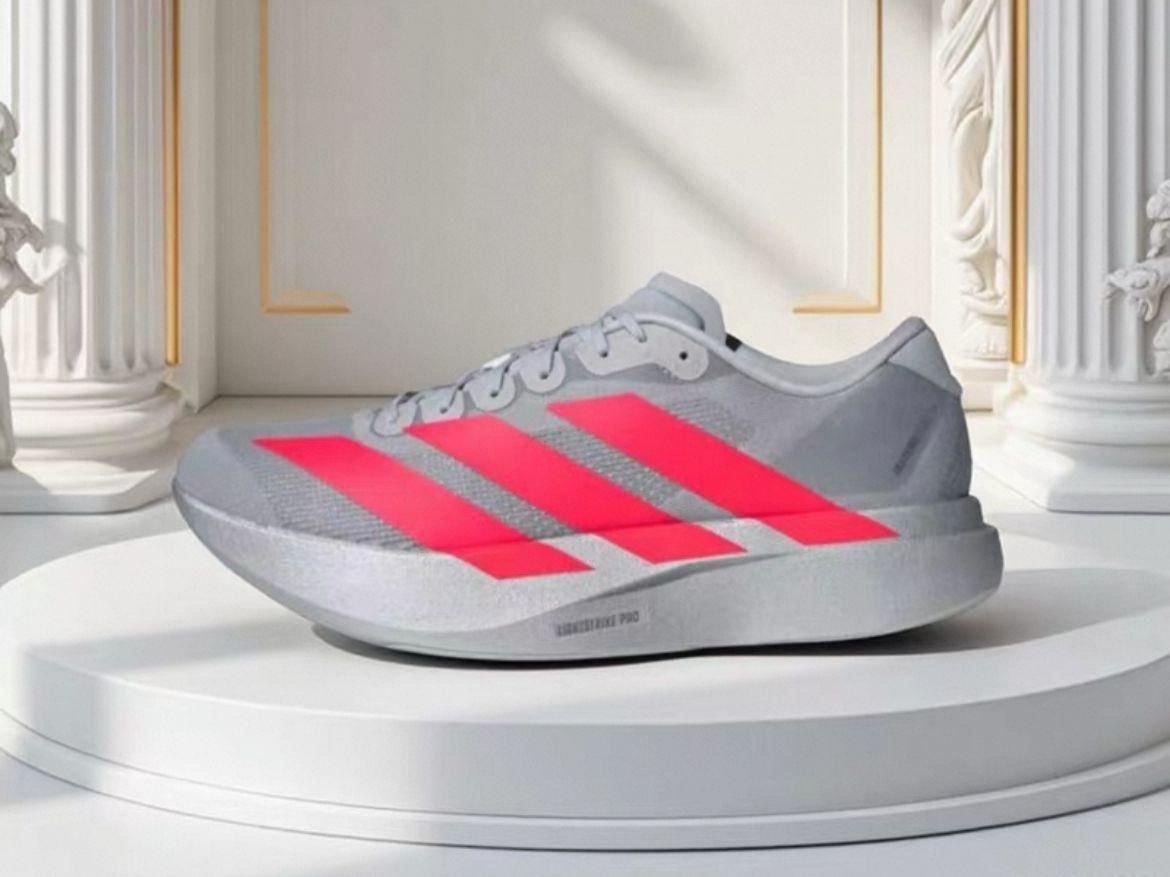 Adidas Adizero EVO SL Running Shoes – White with Red Stripes