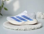 Adidas Adizero EVO SL Running Shoes – White with Sky Blue Stripes