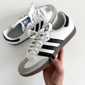 Adidas Samba OG White Black Green Tongue Sneakers Unisex