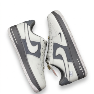 Air Force 1  White with Blue Swoosh Shoes
