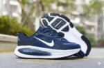 Air Vomero Premium Shoes Navy Blue with White Swoosh & Black Sole – Premium Comfort Edition