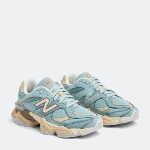 Aqua Blue & Off-White Statement Sneakers – New Balance 9060