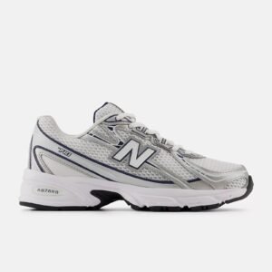 Grey & Silver Mesh Performance Running Sneakers – New Balance 740