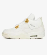 Jordan Womens Air Jordan 4 Retro White Gold