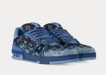 Louis Vuitton LV Trainer Blue Monogram Denim Sneakers
