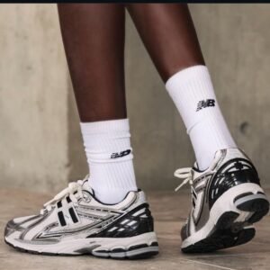 New Balance 1906R Silver with Black & Cream Accents