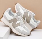 New Balance 327 Light Grey & White Sneaker