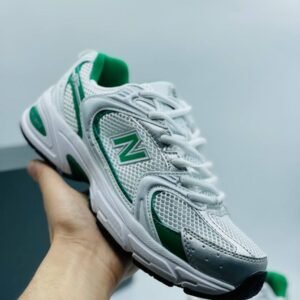 New Balance 530 White & Green Sneakers