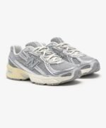 New Balance 740 Light Grey Mesh Running Sneakers with Cream Sole