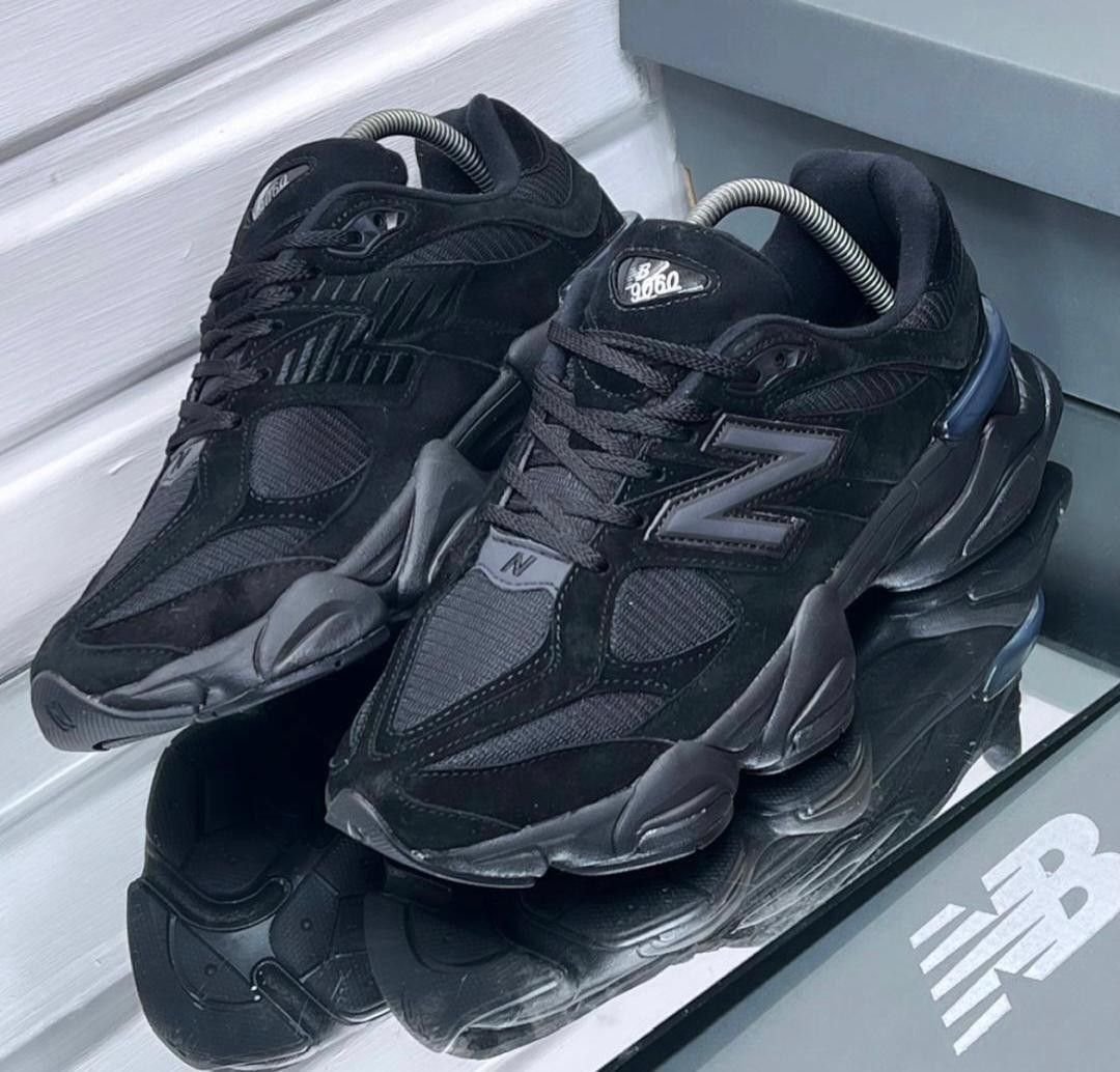 New Balance 9060 Jet Black Suede – Night Rider Edition