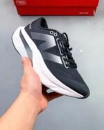 New Balance Black & White Athletic Running Sneakers with Cushioned Sole