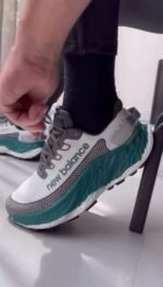 New Balance Fresh Foam Trail More V3 Green with White & Black Detailing