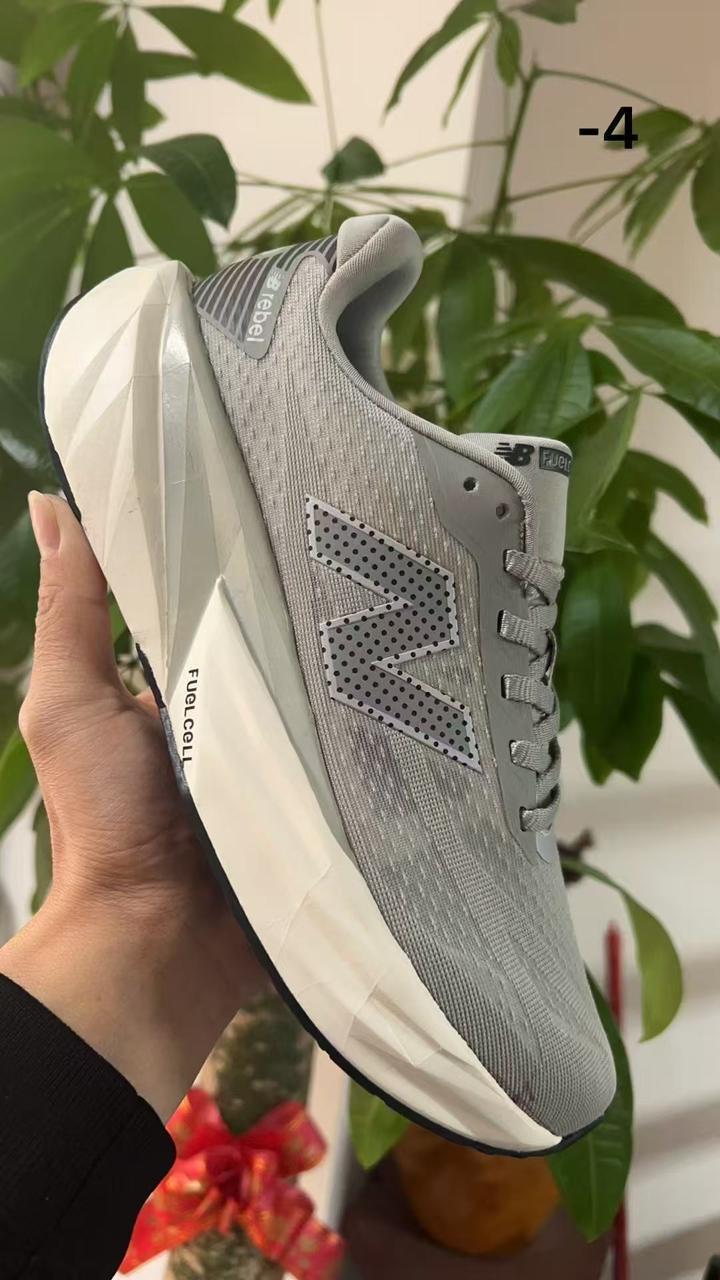 New Balance Rebel Grey White Running Sneakers