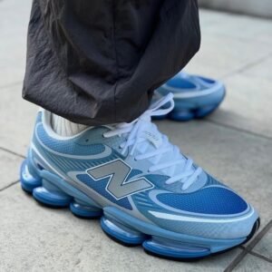 New Balance Sky Blue & Light Grey Cushioned Running Sneakers
