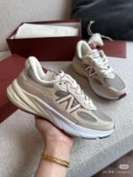 New Balance x Loro Piana Sand Beige Sneakers Soft Neutral Tone with Premium Comfort Sole