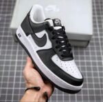 Air Force 1 Black & Grey Sneakers – Street Style Low-Top