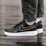 Air Force 1 Black with Yellow Swoosh – Limited Edition