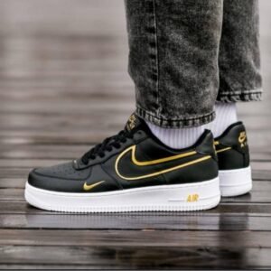 Air Force 1 Black with Yellow Swoosh – Limited Edition