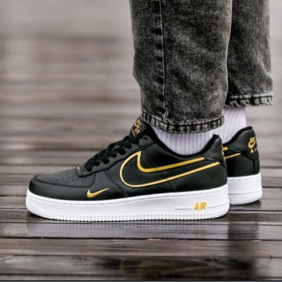 Air Force 1 Black with Yellow Swoosh – Limited Edition