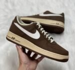 Air Force 1 Brown with White Swoosh – Vintage Street Edition
