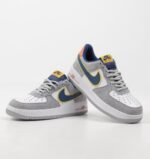 Air Force 1 Grey Blue & Yellow Sneakers – Stylish Everyday Wear