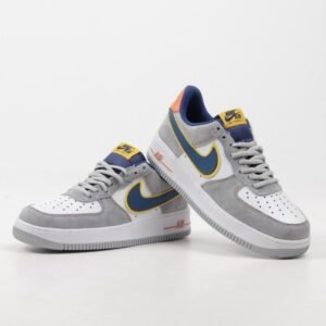 Air Force 1 Grey Blue & Yellow Sneakers – Stylish Everyday Wear