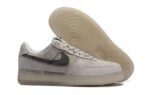 Air Force 1 Low Light Grey & Off-White Leather Sneakers