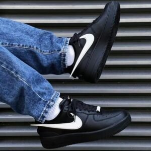 Air Force 1 Low SP AMBUSH Black with White Oversized Swoosh