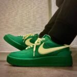 Air Force 1 Low SP AMBUSH Green with Yellow Oversized Swoosh