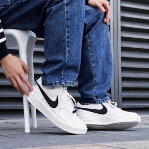 Air Force 1 Low SP AMBUSH White with Black Oversized Swoosh
