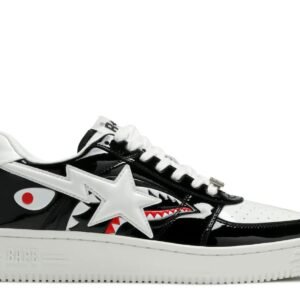 Air Force 1 Marvel Black & White Shark Edition Sneakers – Premium Low-Top Sneakers