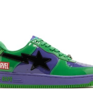 Air Force 1 Marvel Green & Purple Star Edition Sneakers – Limited Edition Streetwear Shoes