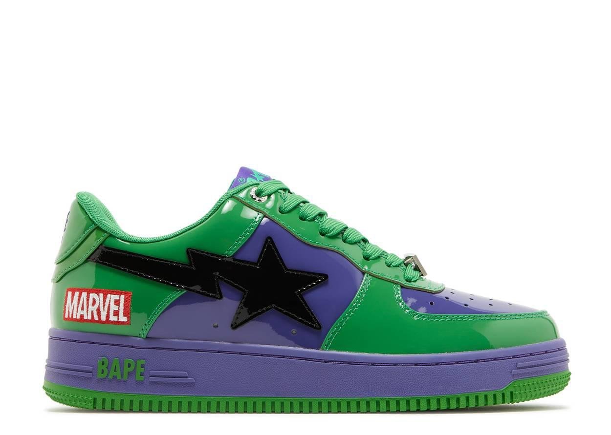 Air Force 1 Marvel Green & Purple Star Edition Sneakers – Limited Edition Streetwear Shoes