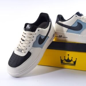 Air Force 1 Navy & White Sneakers – Premium Casual Low-Top Shoes
