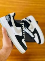 Air Force 1 White & Black Classic Sneakers