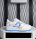 Air Force 1 White Pastel Multicolor Sneakers – Limited Edition Low-Top Casual Shoes