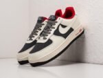 Air Force 1 White with Black & Red Accents – Retro Vibe Edition