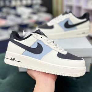 Air Force 1 White with Grey & Black Detailing – Street Edition