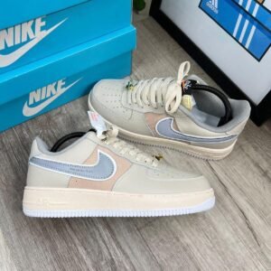 Air Force 1 White with Light Blue Swoosh – Pastel Edition