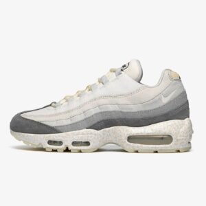 Air Max 95 Premium Running Shoe Grey with White Accents