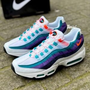 Air Max 95 Premium Running Shoe Multicolor with White Base