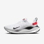 Infinity RN 4 White with Red Heel Accents – Premium Running Shoes