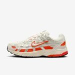 P-6000 - White Orange Sneakers