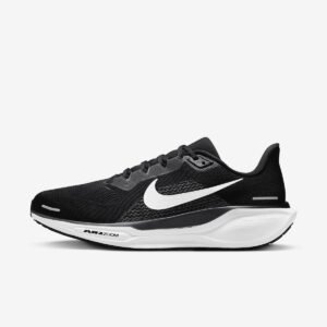 Pegasus 41 Black with White Swoosh – Lightweight Running Sneakers