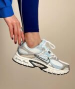 V5 RNR Sneaker Metallic Silver with Ice Blue Detailing