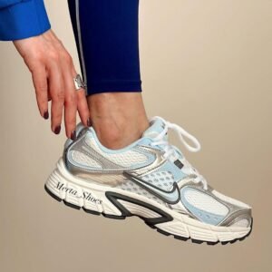 V5 RNR Sneaker Metallic Silver with Ice Blue Detailing