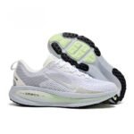 Vomero 18 Triple White with Neon Green Sole Detail
